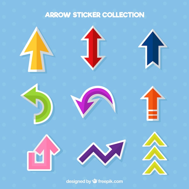 Fun pack of arrow stickers