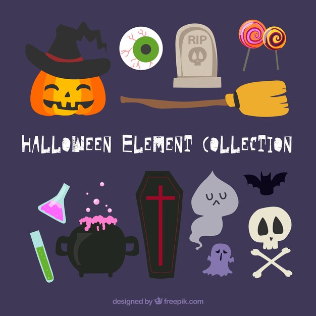 Интересный набор элементов Хэллоуина
