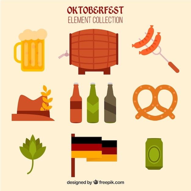 Увлекательный набор элементов oktoberfest