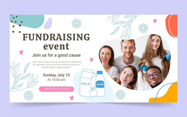 Fundraising event template design