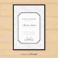 Free vector funeral card template