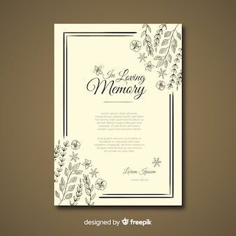 Memorial Cards Template Free from img.freepik.com