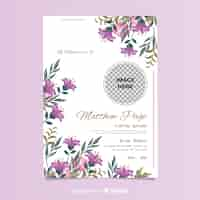 Free vector funeral card template