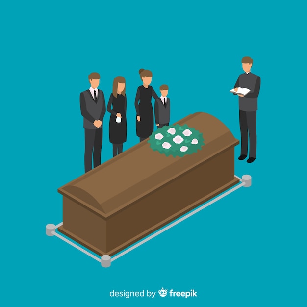 Free vector funeral ceremony background