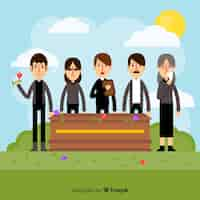 Free vector funeral ceremony background