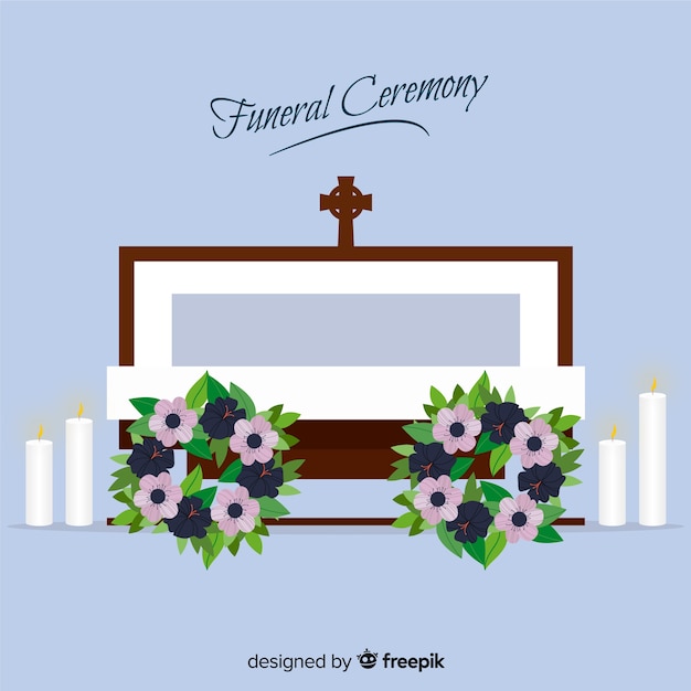 Free vector funeral ceremony background