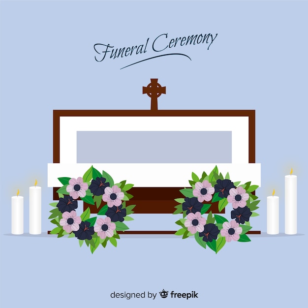 funeral ceremony background