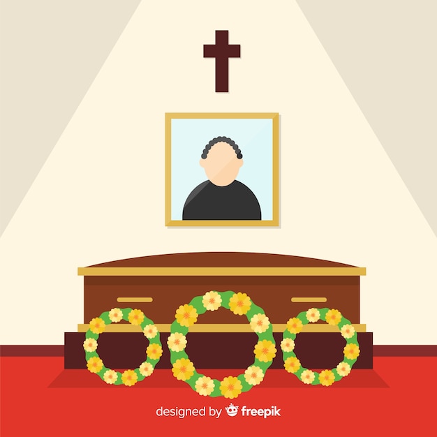 Free vector funeral ceremony background