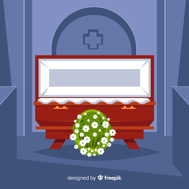 Free vector funeral ceremony background