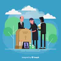 Free vector funeral ceremony background