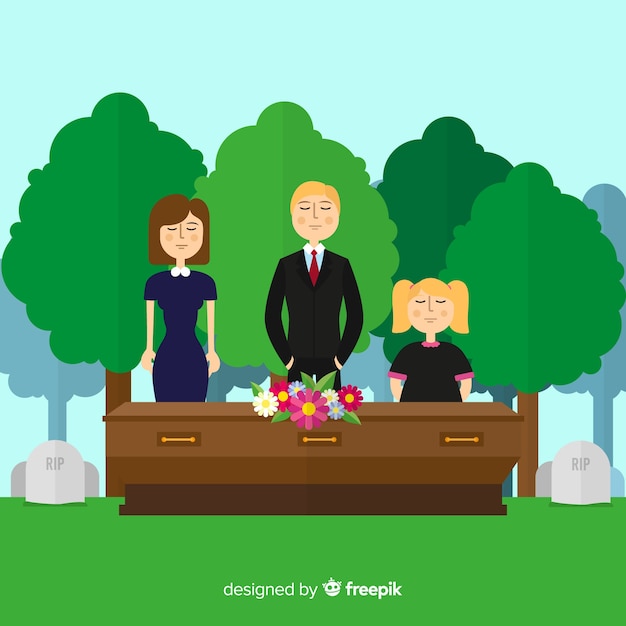 Funeral ceremony background