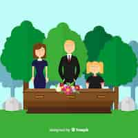 Free vector funeral ceremony background