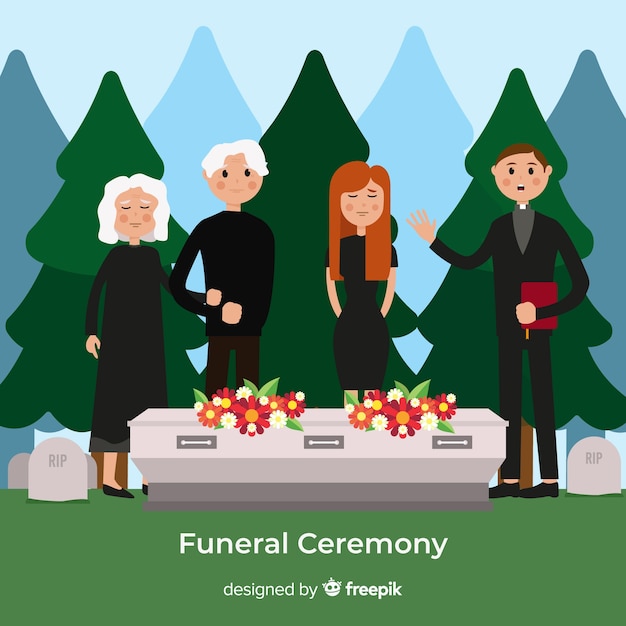 Funeral ceremony background