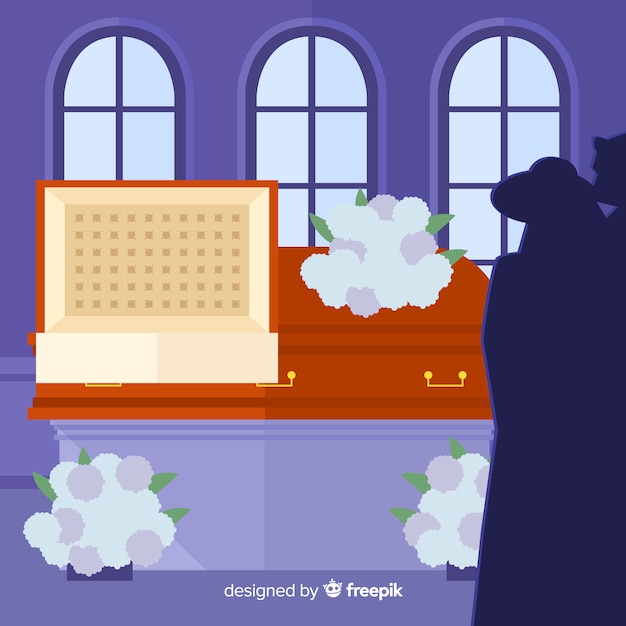 Free vector funeral ceremony background