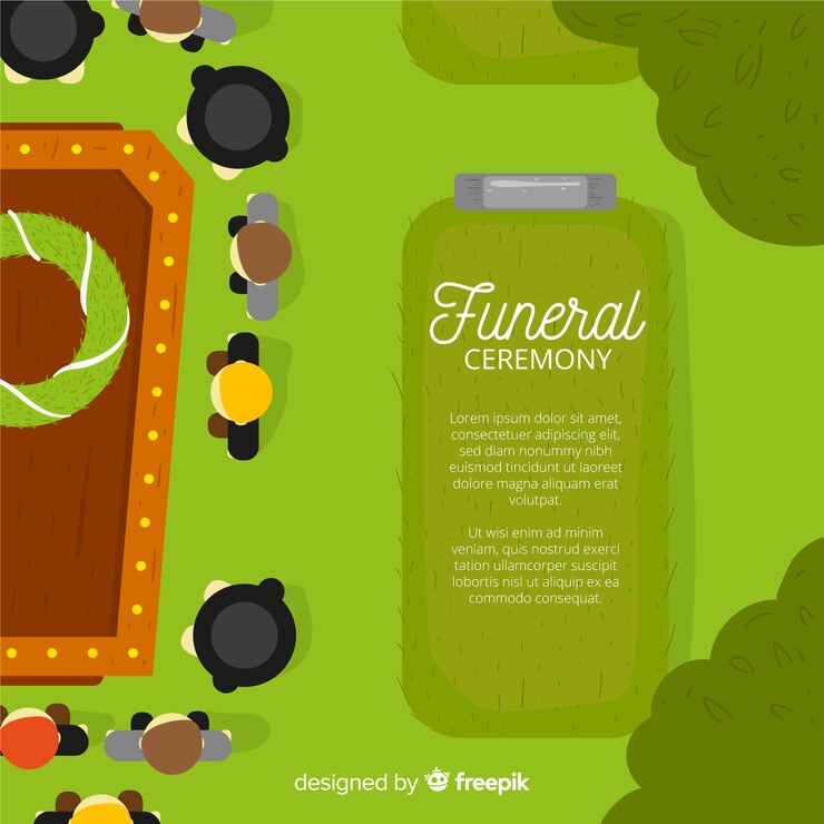 Free Vector funeral ceremony