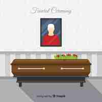 Free vector funeral ceremony