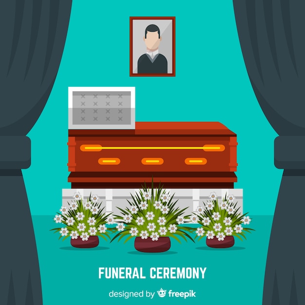 Free vector funeral ceremony