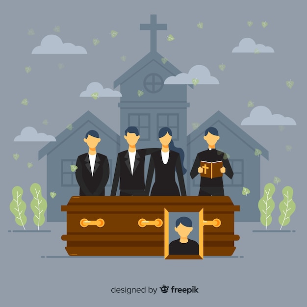 Free vector funeral parlour