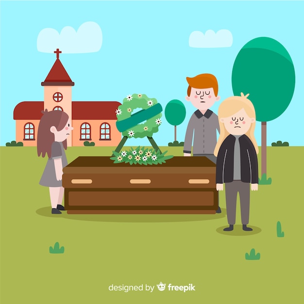 Free vector funeral parlour