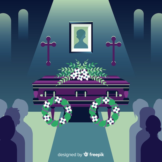 Free vector funeral parlour