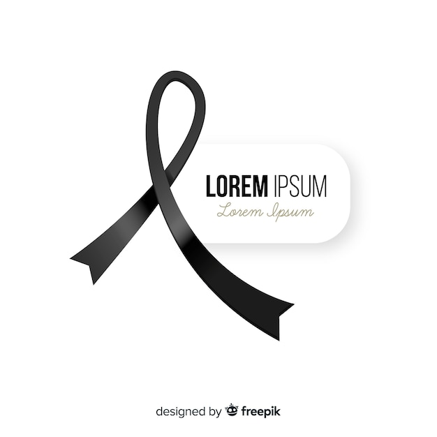 Funeral ribbon background