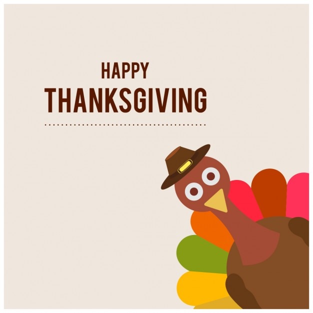 Free vector funny background for thanksgiving day