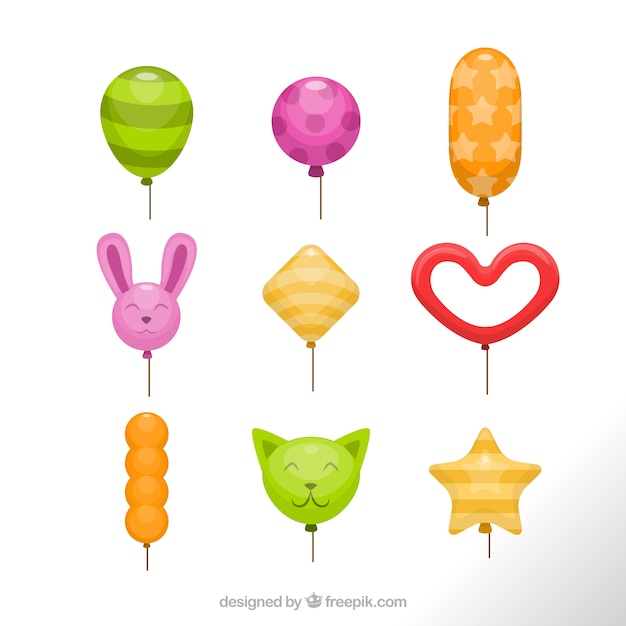 Free Vector funny balloons