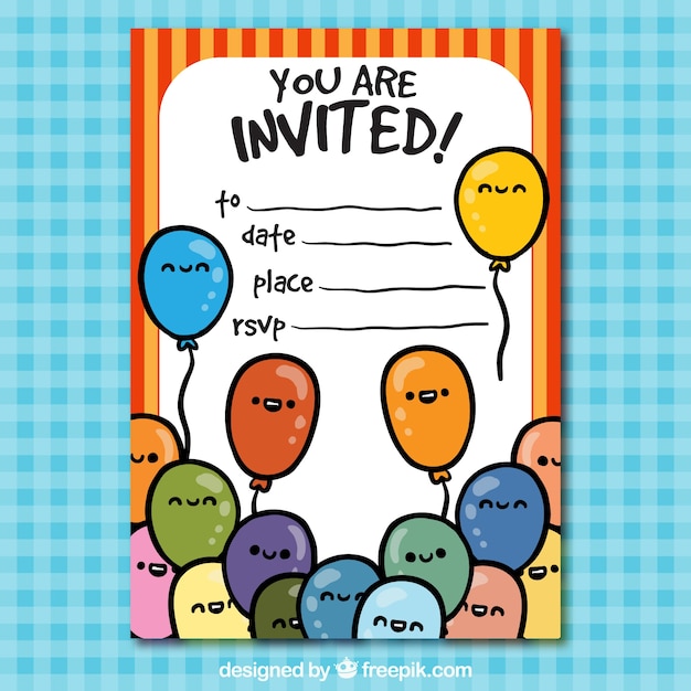 Funny birthday invitation