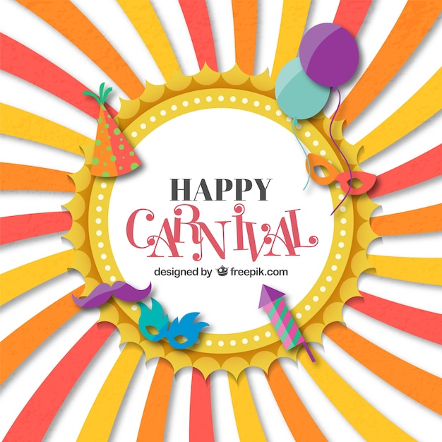 Free vector funny carnival card