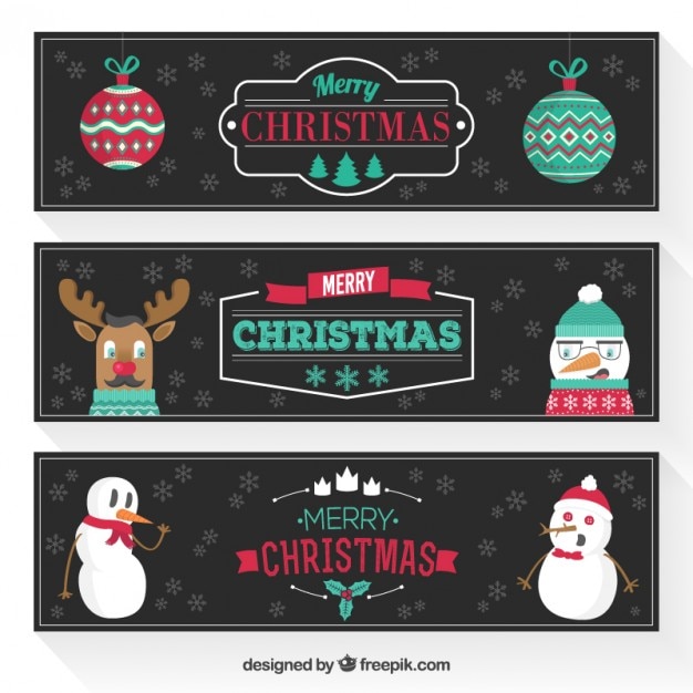 Funny christmas banners