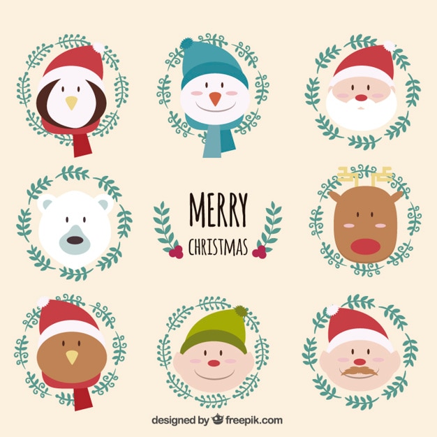 Funny christmas characters