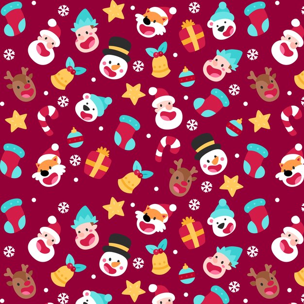 Funny christmas pattern