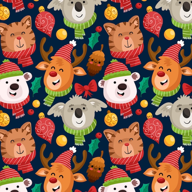 Funny christmas pattern