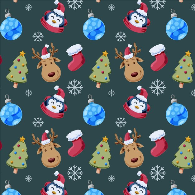 Funny christmas pattern