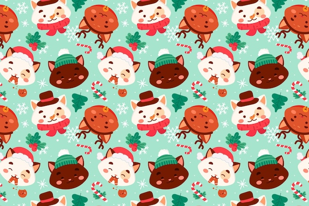 Funny christmas pattern