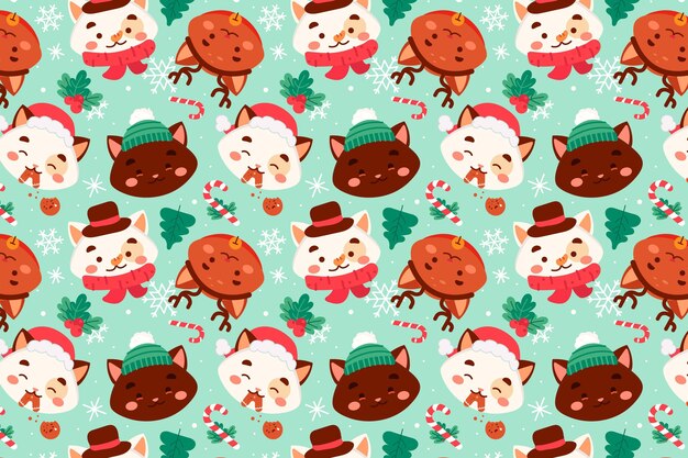 Funny christmas pattern