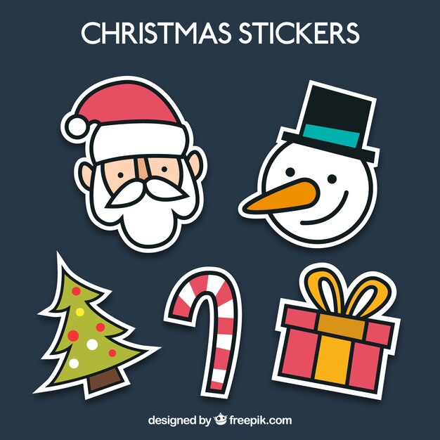 Funny christmas stikers 