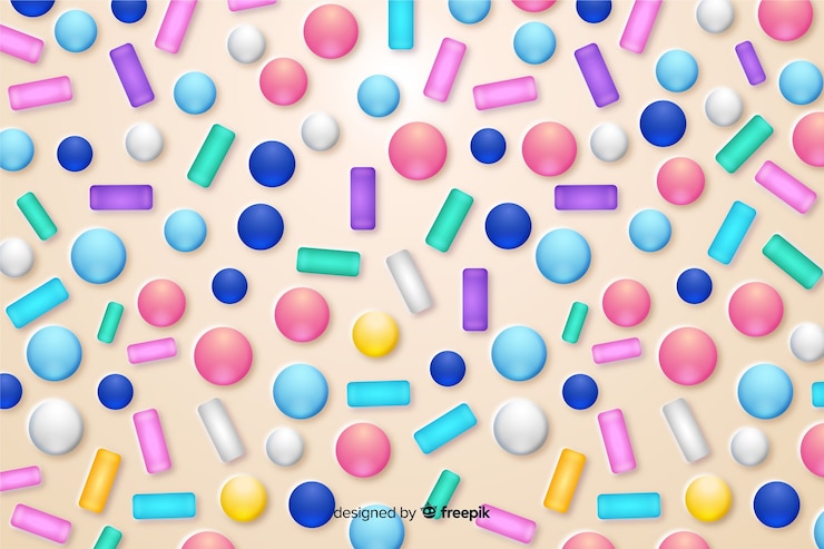 Free Vector funny colorful donut glaze background