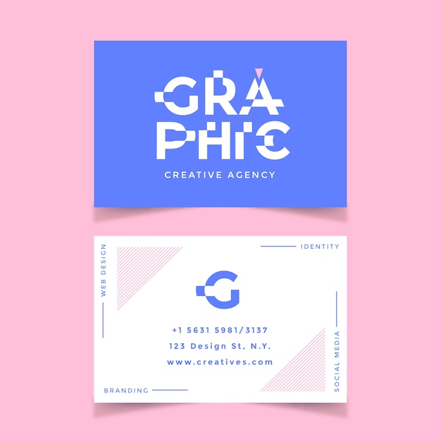 Funny graphic designer business card