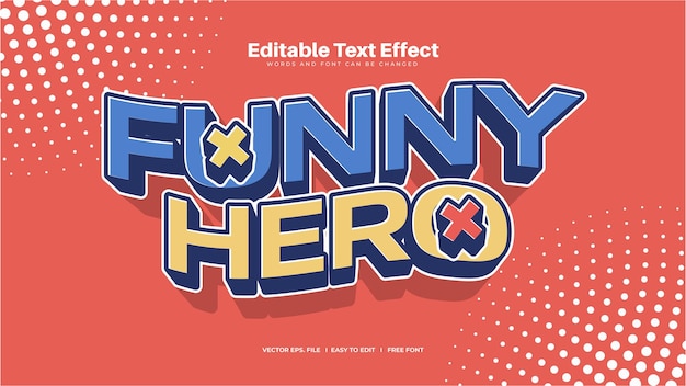 Funny Hero Text Effect