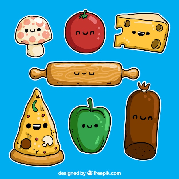 Free vector funny ingredients