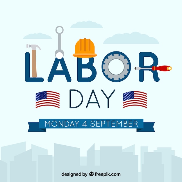 Free vector funny labor day background