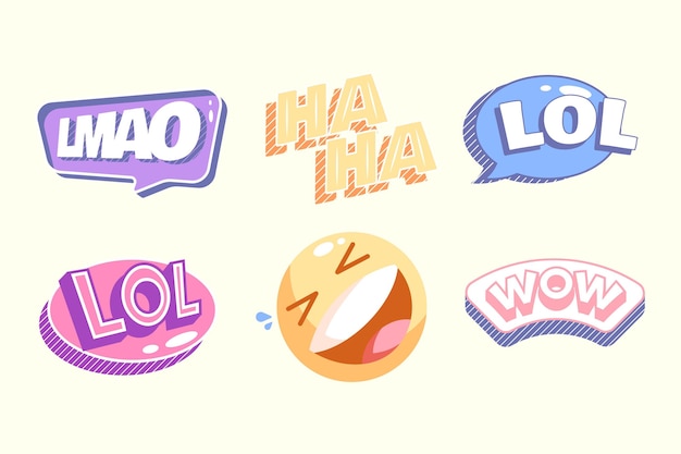 Funny lol stickers collection