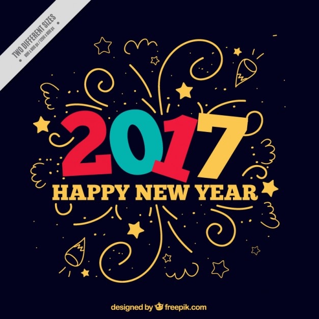 Free vector funny new year background