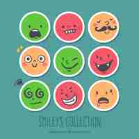 Free vector funny round smileys pack