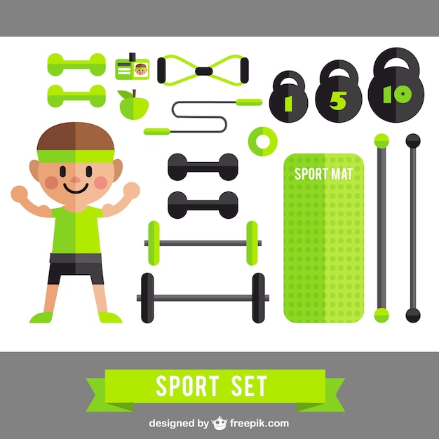 Funny sport set