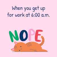 funny cat pictures with quotes about work