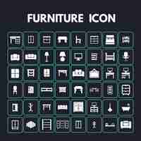 Free vector furniture icons