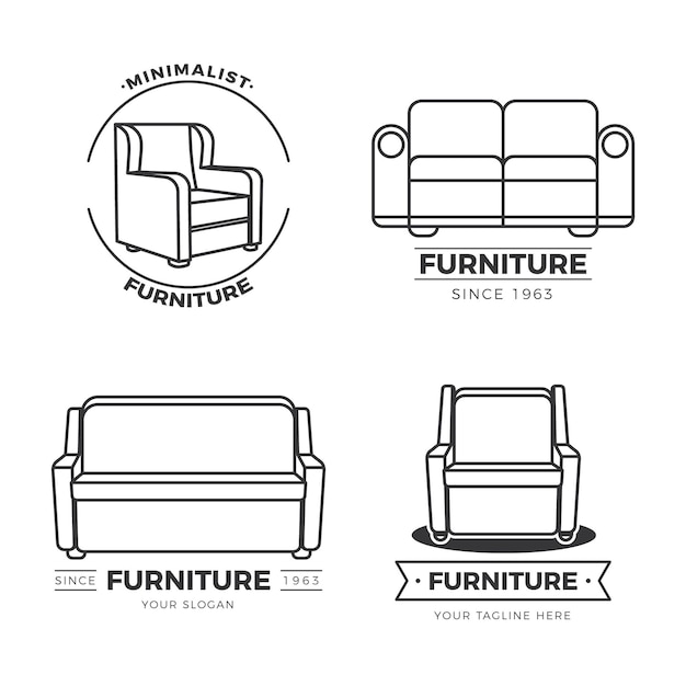 Furniture logo collection