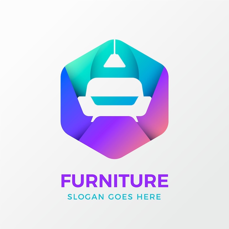 Free Vector furniture logo concept